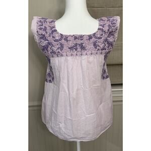 j marie embroidered top